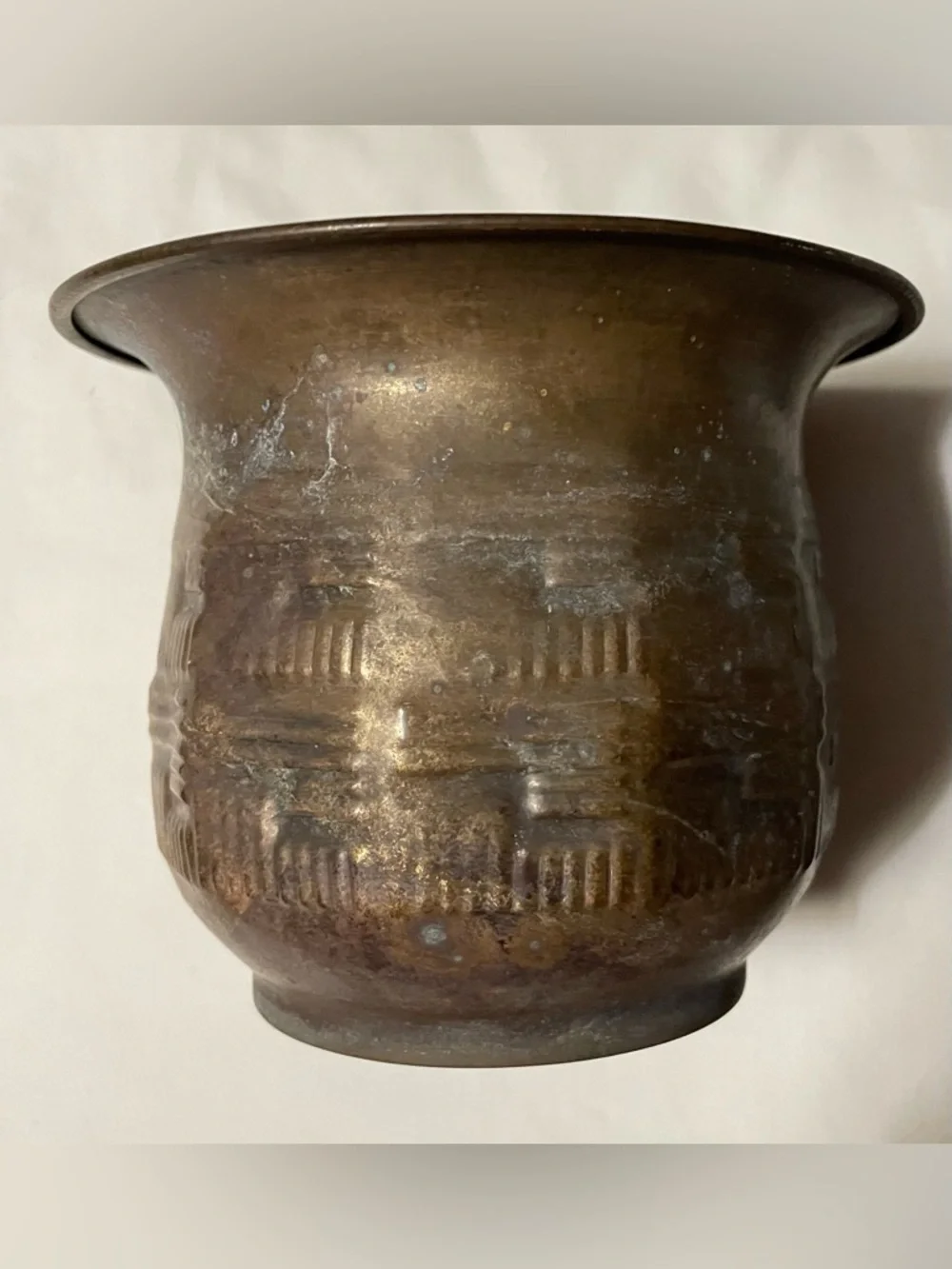 Vintage Hand Hammered Copper Planter Jardiniere Cachepot Urn